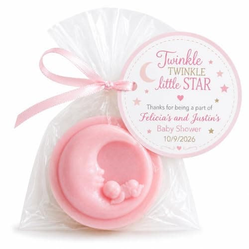 Love You to the Moon and Back Twinkle Little Star personalized large soaps first birthday party favors 10 count