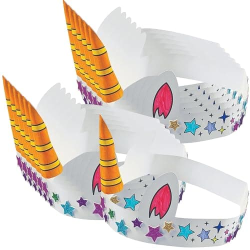 DIY unicorn crown craft kit for kids to decorate and wear