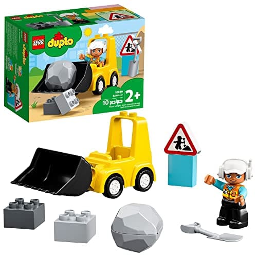 LEGO DUPLO Construction Bulldozer set 10930 with movable blade for toddlers