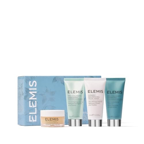 ELEMIS Double Cleanse Starter Collection Discovery Gift Set showing cleansing balm and gel cleanser in branded packaging